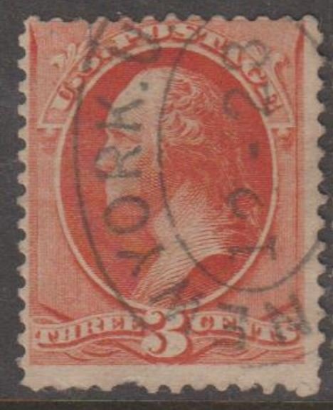 U.S. Scott #214 Washington Stamp - Used Single