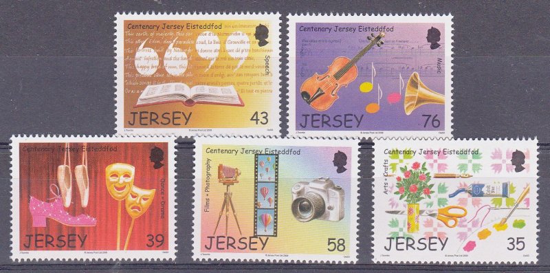 Jersey 2008,  Art Festival. set of 5 unmounted Mint NHM