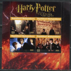 MADAGASCAR 2020 HARRY POTTER AND THE CHAMBER OF SECRETS SHEET MINT NH