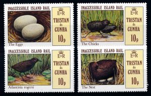 [66346] Tristan da Cunha 1981 Birds Oiseaux Uccelli  MNH 311-314