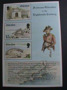 GIBRALTAR-1983 SC#455a  FORTRESS IN THE EIGHTEENTH CENTURY -MNH-S/S VERY FINE