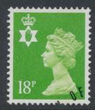 Northern Ireland SG NI47 SC# NIMH34 Used  with first day cancel 18p Machin