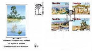 Namibia - 1990 Landscapes FDC SG 541-544