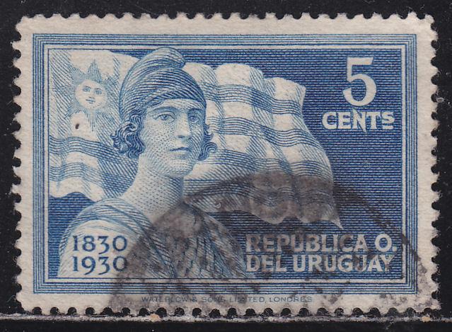 Uruguay 398 Liberty & Uruguay's Flag 1930