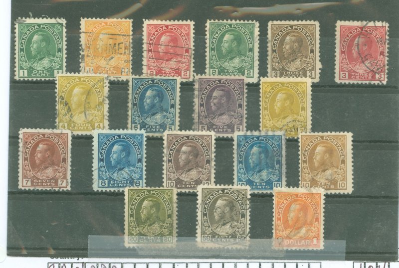 Canada #104-122  Single (Complete Set)