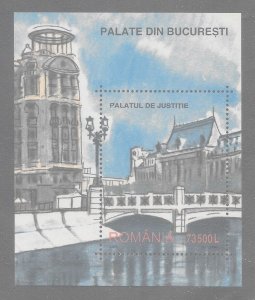 ROMANIA Sc 4575 NH SOUVENIR SHEET OF 2003 - BUILDINGS