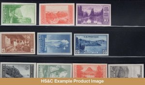 HS&C: 1935 National Parks Imperf US Commem. Stamp Year Set MNH #756-765 F/VF