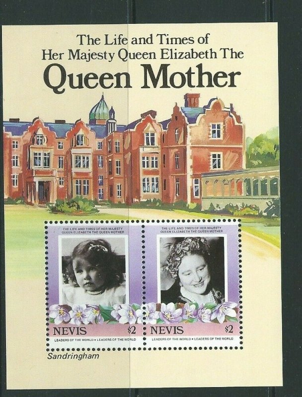 NEVIS SGMS317 1985 QUEEN MOTHER MNH