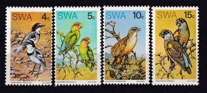 1974 South West Africa SWA Rare BirdsMNH  set # 363-366