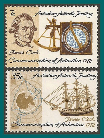 AAT 1972 Cook Circumnavigation, MNH L21-L22,SG21-SG22