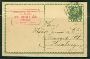 Austria H & G # 216, pse postal card, used, issued 1908