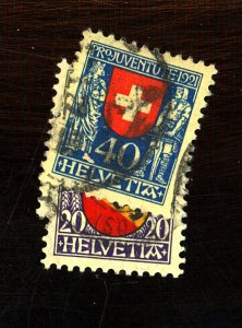 Switzerland #B18-20 Used VF HR Cat$54