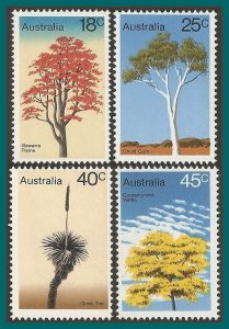 Australia 1978 Trees, MNH #677-680,SG664-SG667
