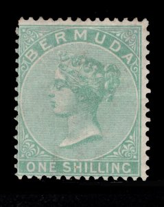 MOMEN: BERMUDA STAMPS SG # 8 1865 CROWN CC MINT OG H £350 LOT #68748*