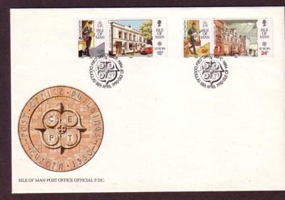 Isle of Man Sc 418-21 1990  Europa stamps FDC