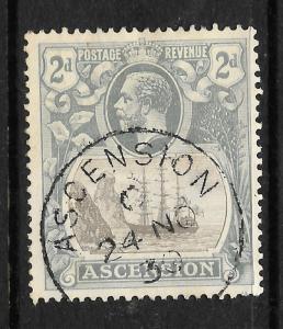 ASCENSION ISLAND  1924-33  2d   SHIP  FU    SG 13