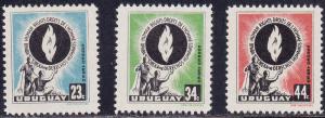 Uruguay # C 179-181, Human Rights, Mint NH