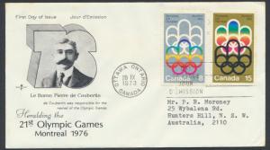 FDC Olympics 1st Issue SG 762 SG763 SC# 623 624 SPECIAL - please read details...