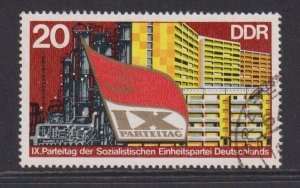 German Democratic Republic DDR #1720  used 1976 party congress 20pf