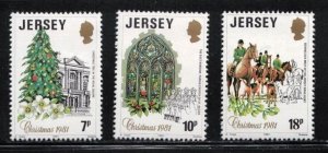 JERSEY Scott # 282-4 MNH - Christmas 1981