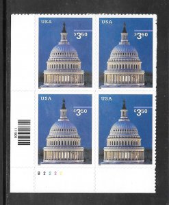 #3472 MNH Plate Block