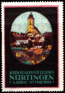 1914 Germany Poster Stamp Art Exhibition Nürtingen 1 April–10 May