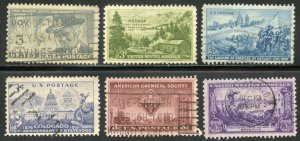 United States Scott 998-1003 - UF-VFLH Complete 1951 Set - SCV $1.50