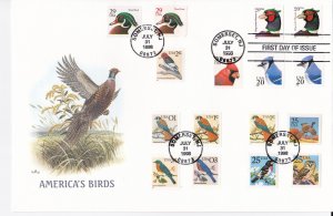 United States # 3022 + 15 other Bird Stamps Fleetwood 1st Day Cover