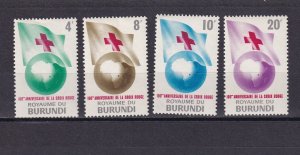 SA11d Burundi 1963 The 100th Anniversary of the Red Cross mint stamps