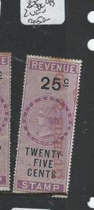 MALAYA STRAITS SETTLEMENTS (P0708B) QV REVENUE  25C VFU 