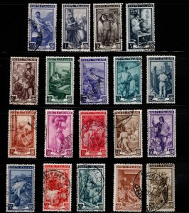 Italy Scott 549-567 Used complete set of 19 stamps