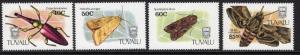 TUVALU SG601/4 1991 INSECTS MNH