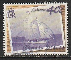 2001 Cayman Islands - Sc 832 - used VF - 1 single - Transportation - Schooner