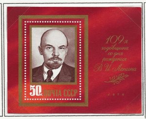 Russia 1979 Lenin Birth Anniversary  miniature sheet sg.MS4882  MNH