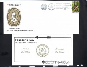 1981 Boy Scouts Univ Texas Order Arrow 66th NOAC conference BSA