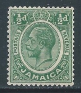 Jamaica #101 MH 1/2p King George V - Wmk. 4