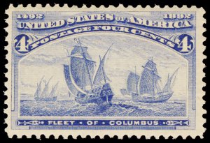 U.S. COLUMBIAN ISSUE 233  Mint (ID # 117476)