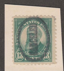 KAPPYSSTAMPS 2586 US PRECANCEL? SCOTT# 622 CANCELLED SUPERB! ON PIECE