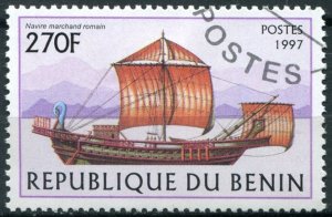 Benin Sc#1043 Used, 270fr multi, Sailing Ships 1997 (1997)