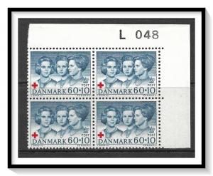 Denmark #B33 Semi-Postal Plate Block MNH
