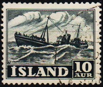 Iceland. 1950 10a S.G.297 Fine Used