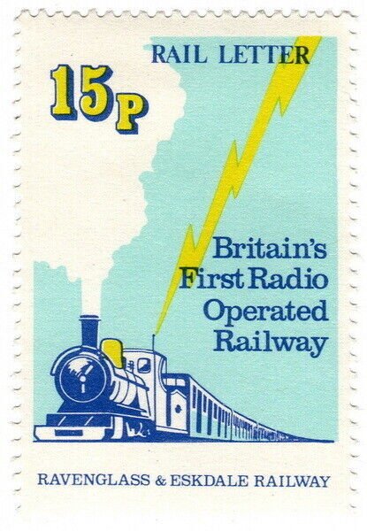 (I.B) Ravenglass & Eskdale Railway : Letter Stamp 15p (Radio Control) 