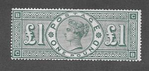 Great Britain Scott #124  Mint H  Scott CV $4000.00 See note