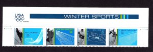 3552-55 Winter Sports (P# S111111 STRIP W/HEADER CORRECT ORDER) from 2002 MNH  
