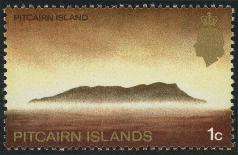 Pitcairn Islands Sideways Inverted Watermark 1c Postage Mint NH