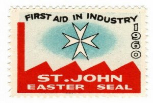 (I.B) New Zealand Cinderella : St John Ambulance Easter Seal (1960)