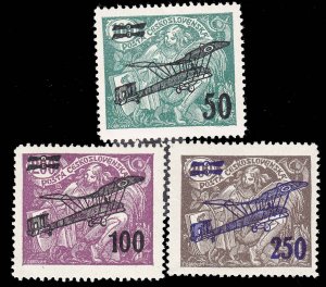 Czechoslovakia Scott C7-C9 Mint never hinged.