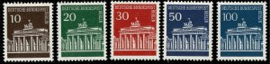 GERMANY BERLIN 1966-70 BRANDENBURG GATE SET MINT (NH) SG B281-B284a P.14 SUPERB