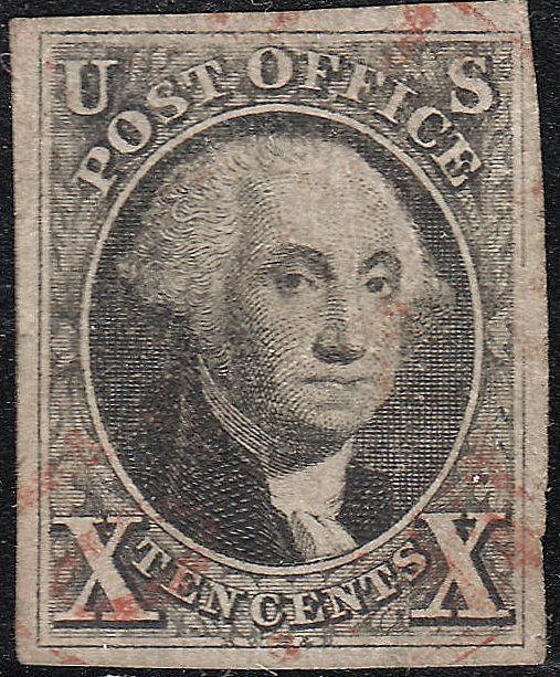  U.S. 2 1847 Used VF 4 Mgn. (81518)