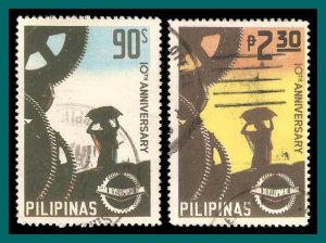 Philippines  1977 Development Bank, used  1324-1325,SG1429-SG1430